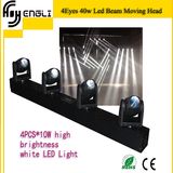 4PCS*10W LED Beam Moving Head Light for Stage (HL-018BM)