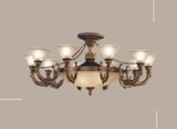 Waltz Iron Poly Ceiling Chandelier Hotel Lighting Lamp