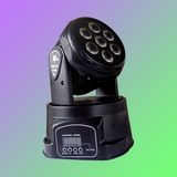 7PCS 10W RGBW 4 in 1 LED Moving Head Wash Light