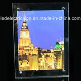 LED Crystal Glass Frame Photo Light Box