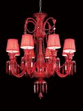 Popular Home Decoration Red Glass Chandelier (KD1308-8)