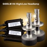 6400lm/Set Car H4 High Low Beam LED Headlight Kit, LED Car Headlamp