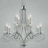 12 Light Modern Candle Chandelier (74615)