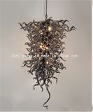 Black Blown Glass Pendant Chandelier for Decoration