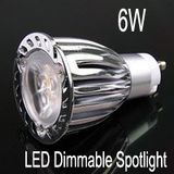 6W GU10 LED Dimmable Spotlight