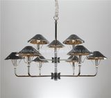 Leather Shade Modern Chandelier Light (SL2077-6+3)