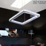 LED Rectangle Crystal Chandelier Lamp