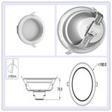 CRI 80 15W LED Down Light