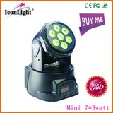 Cheap 7*3W RGB Mini Moving Head Light (ICON-M005C)