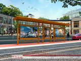 Bus Shelter for Outdoor Adv (HS-BS-F005)
