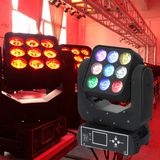 9PCS*12W 4in1 RGBW LED Moving Head Beam Light