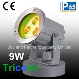 9W Tricolor LED Landscape Garden Light (JP83036)