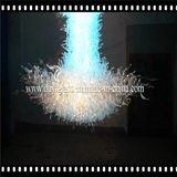 Silver Blown Glass Ornament Chandelier Light for Decoration