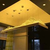 Glass Tube Hotel Lobby Chandelier