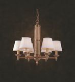 Iron Chandelier Lamp with Copper Decoration N10016-6