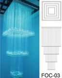 Fiber Optic Light Chandelier Foc-03 with 3*075mm Side Sparkle Fiber Optic Lighting Calbe