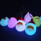 Outdoor Solar Santa LED String Light