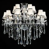 Fashion Hotel Crystal Chandelier Lighting in Elegance Black