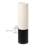 Classical Cylinder Paper Table Lamp with Black Base (C5003020-B1WP)