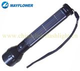 LED Aluminum Solar Flashlight