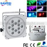 12X10W Indoor 4 In1 RGBW Battery LED Flat PAR (SF-321-4)