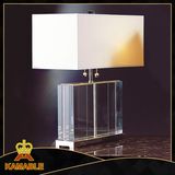 Bedroom Fabric Lampshade Table Crystal Lamps (TL1114)