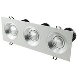 Spray White+Silver Stairs Inner Ring 45W COB LED Wall Washer