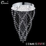 LED Spira Stair Long Crystal Chandelier