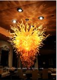 Golden Article Decoration Glass Chandelier for Restaurant