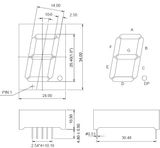 1 Inch 7 Diamond-Cut Segment LED Display