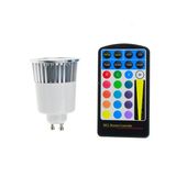 5W RGB LED Spotlight with IR Remote Controller