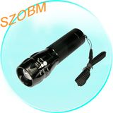 1W LED Aluminum Zoom Flashlight With Tripod