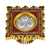 LED Spotlight with Brass Panel
