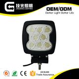 80W Rectangle LED Driving Work Light for Bus Truck Trailer