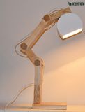 Lightingbird Modern Decorative Wood Table Lamp for Reading (LBMT-BXJG)