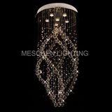 Contemporary Crystal Lightings Fixture Clear Chandelier