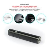 C4 Power Bank Portable LED Flashlight with USB Charging