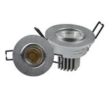 Display Silver Recessed 3W COB LED Ceiling Light