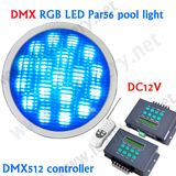 54W DMX RGB PAR56 LED Underwater Light for Lake, Park, Oceam Water