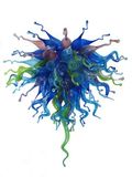 Multi Color LED Christmas Murano Glass Lamp Shade Big Chandelier