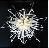 White Divergence Blow Glass Chandelier for Decoration Light