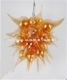 Yellow Blown Glass Pendant Chandelier for Decoration