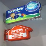 Irregular Shape Durable Plastic Sign 3D LED Light Box