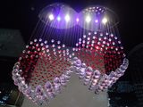 Hot Sale Multicolor Segment Jump LED Crystal Chandelier (GD-9041-4+3)