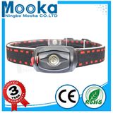 Mh003001 IP65 Waterproof AAA Battery Red Color LED Head Lamp