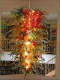 Luxurious Multicolour Blown Glass Chandelier for Decoration