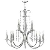 Contemporary Crystal Lightings Fixture Clear Chandelier (100408)