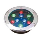 RGB 9watt High Power LED Underground Light, LED Garden Light