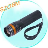 Aluminum 3W LED 1*AA 3-Mode Focus Flashlight