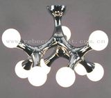 Modern Glass Ceiling Lamp Steel Ceiling Light